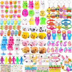 Fumogym 312pcs Easter egg fillers pack for egg hunts and baskets.