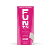 Fun In bottle close-up with bright pink shade for festival-ready color.