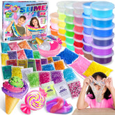FUN KIDZ 33 cups jumbo slime kit box with colorful supplies for group play and party favors