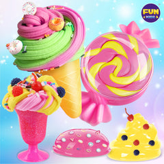 FUN KIDZ Butter Slime Kit vanilla scent for sensory slime fun