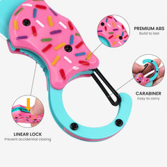 FUNBRO folding box cutter with sturdy blade for secure cuts