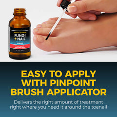 Fungi-Nail triple-action formula for antifungal care and skin support.