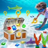 Funscape treasure chest pool toy ready for underwater treasure hunts and family play.