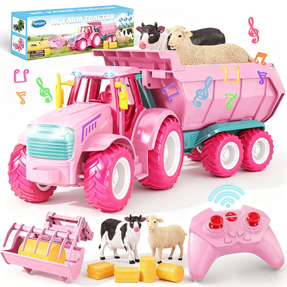 Funwee RC farm tractor toy 1:24 scale for imaginative play and realism