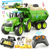 Funwee RC Farm Tractor toy in 1:24 scale for immersive farming play indoors or outdoors.