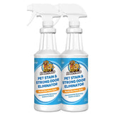 FurryFreshness bottle spray demonstrates easy spot treatment for pets' stains.
