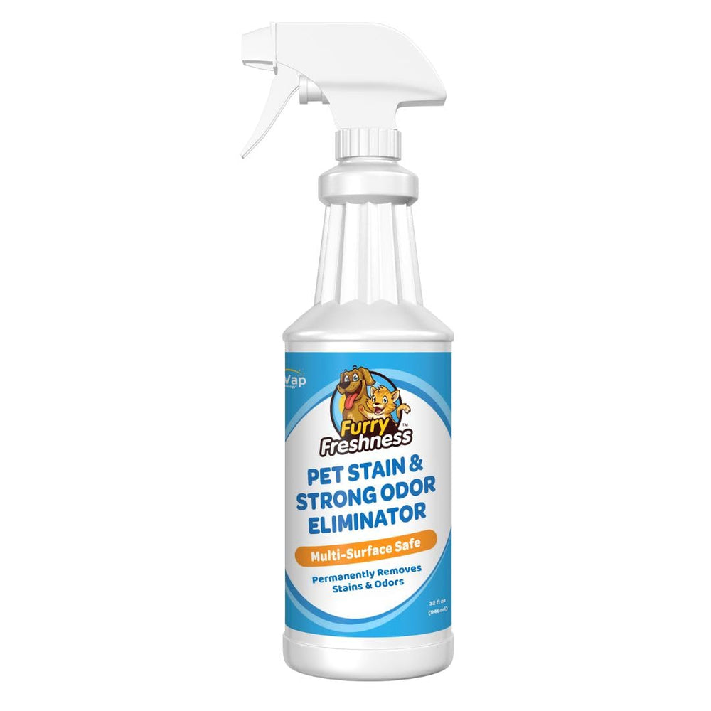 FurryFreshness Extra Strength spray bottle for multi-surface stain and odor removal.
