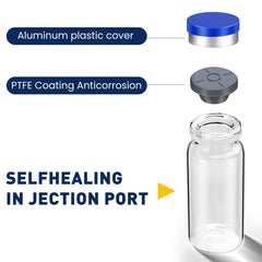FURWEY borosilicate glass vial offers clear viewing of contents.