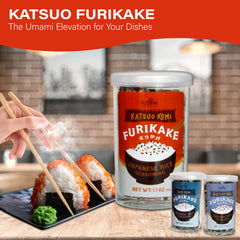 Fusion Select Furikake on noodles adds umami color and depth.