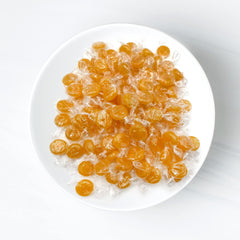 Fusion Sweets And Snacks 1lb bulk butterscotch candy in a large bag.