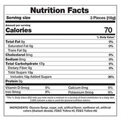 Fusion Sweets And Snacks butterscotch candy individually wrapped for on-the-go snacking.