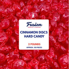 Fusion Sweets Cinnamon Discs bulk 2lb front view ideal for parties