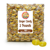 Fusion Sweets Ginger Candy bag front, travel-friendly ginger flavor