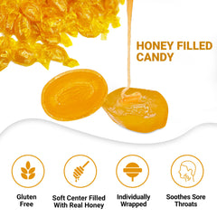 Fusion Sweets And Snacks individually wrapped honey candy maintains freshness on the go.