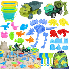 FUSPWEAO Beach Toys 36pc set for creative sand play at the shore.