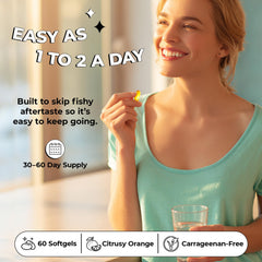 Future Kind Omega-3 vegan algae oil label emphasizes plant-based source.