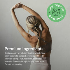 Futurebiotics Beet Root vegan formula bottle for plant-based lifestyles.