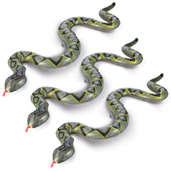 FUTUREPLUSX 3-pack inflatable snakes, 39 inches tall, for bold jungle décor.