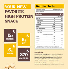 FUUL whey-milk protein blend ingredients highlight a balanced snack for active lifestyles.