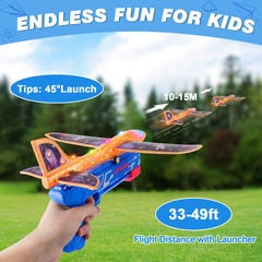 Fuwidvia airplane launcher set for easy hand-to-launch fun