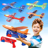 Fuwidvia four-pack airplane toy with vibrant foam planes for outdoor play