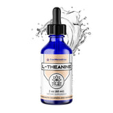 FWS L-Theanine liquid drops bottle shown to promote calm and focus.