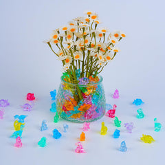 FXMHEHBB mini-dinosaur-figures-180pcs are translucent acrylic toys, easy to clean after activities.