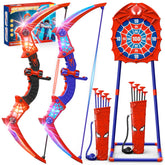 Fzlirou red LED bow ready for nighttime play with bright glow and grip detail