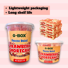 G-BOX crunchy texture closeup highlights a dessert-like travel snack.