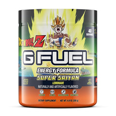 G Fuel Dragon Ball Z Lemonade powder for clean caffeine focus during gaming