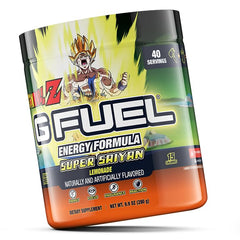 G Fuel Dragon Ball Z pre-workout setup powering long gaming sessions