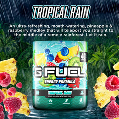 G Fuel Tropical Rain shaker bottle for on-the-go gaming energy