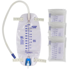 Gadget Beyond 3-pack catheter bags 32oz for easy disposal and daily use.