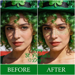 GADMLURY waterproof glitter face tattoos stay put during events