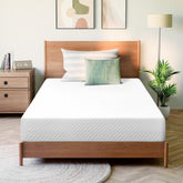 GAESTE 6in twin memory foam top view shows cooling layer for a cooler sleep.