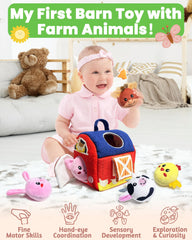 Gagule barn toy pig enhancing grasp and fine motor skills