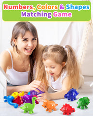Gagule dinosaur number matching set promotes hands-on learning and motor skills