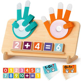 Gagule Montessori finger counting board for early math exploration.