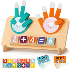 Gagule Montessori finger counting board for early math exploration.