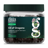 Gaia Herbs Oil of Oregano bottle front showing label for immune support.