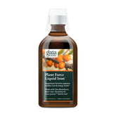 Gaia Herbs Plant Force Liquid Iron bottle on countertop, convenient vegetarian iron supplement.