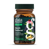 Gaia Herbs Quick Defense bottle front showing immune support branding