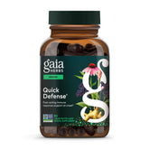 Gaia Herbs Quick Defense bottle pour for fast immune support