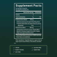 Gaia Herbs Quick Defense capsules poured for daily immune support