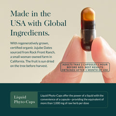 Ashwagandha root in Gaia SleepThru blend for occasional stress support.