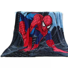 GAIGISFUR Spidey blanket front view showing soft plush warmth for kids