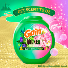 Gain Flings Wicked For Good side view compact 42-count pacs for versatile machine use
