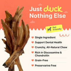 Gaines Duck Feet for joint support: natural glucosamine and collagen for mobility.