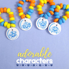 Galerie Paw Patrol candy bracelets 20-piece set displayed for party use.