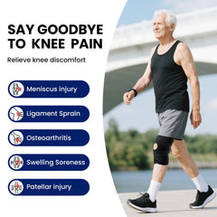 Galvaran knee brace with V-Band for enhanced knee stability.